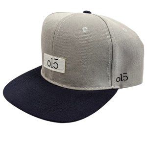 O15 Logo Snapback Adjustable Cap Hat Gray/Blue